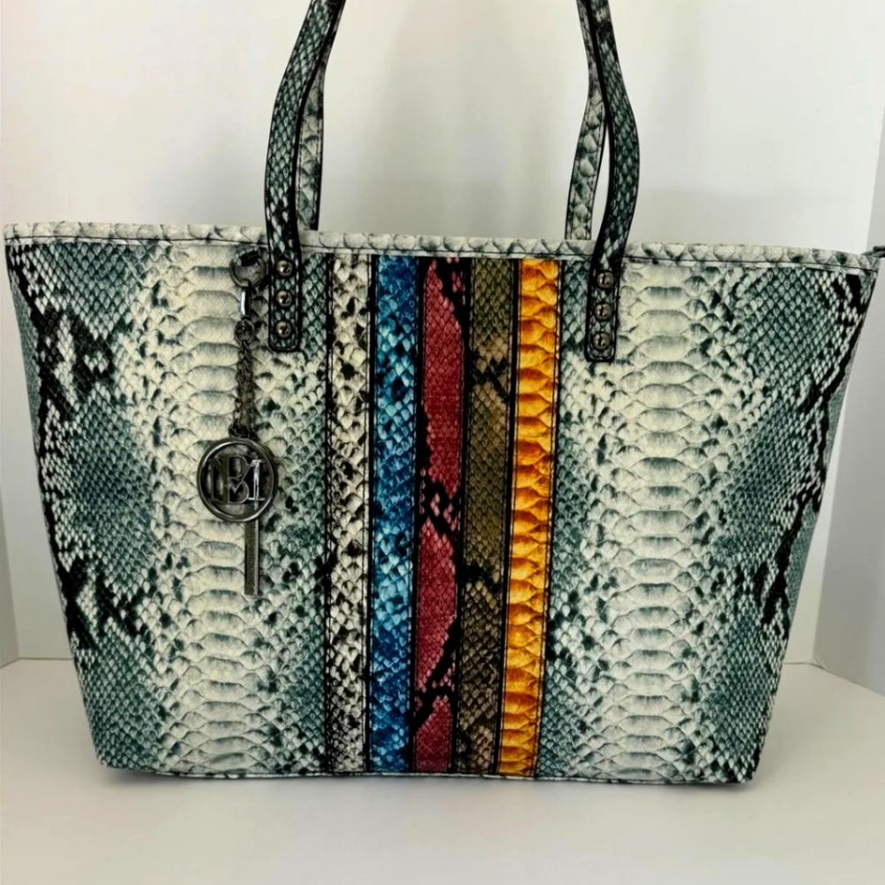Badgley Mischka Snake print Tote bag